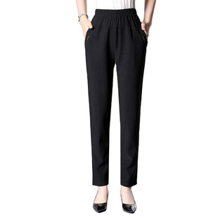 A generation of spring pants middle-aged women's pants elastic high waist loose grandma pants spring and autumn old lady pants