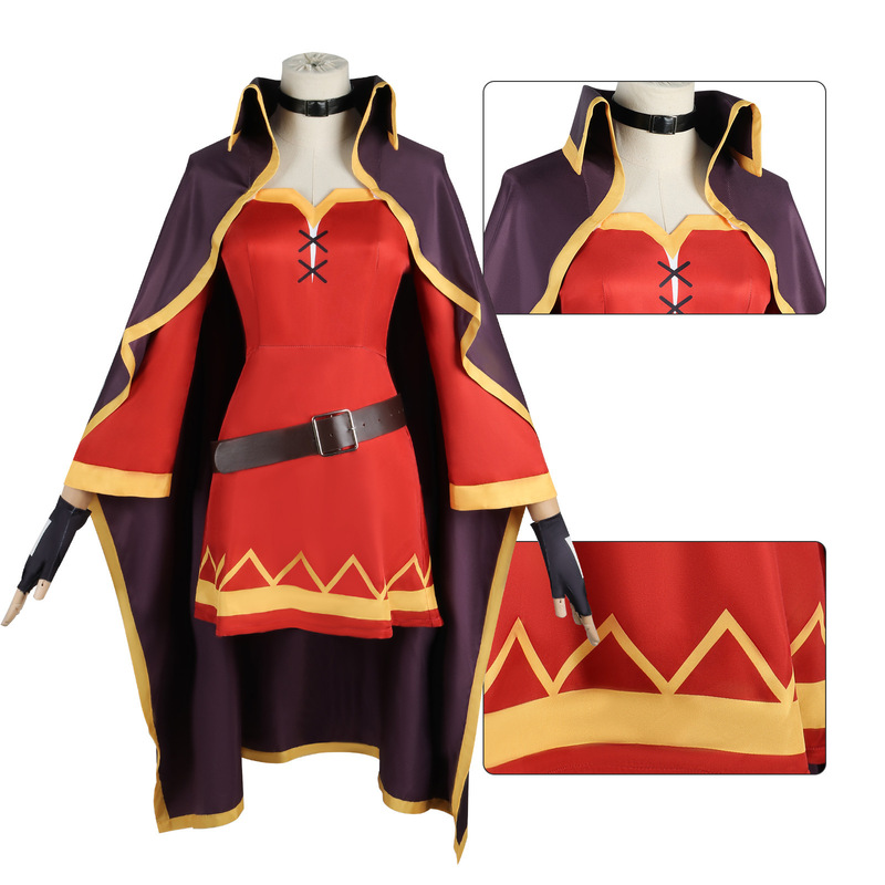 Blessings for the Beautiful World Cos Clothing Huihui Cosplay Costume Akya Two-Dimensional Anime Costume Blessings for the Beautiful World Cos Clothing Huihui Cosplay Costume Akya Two-Dimensional Anime Costume