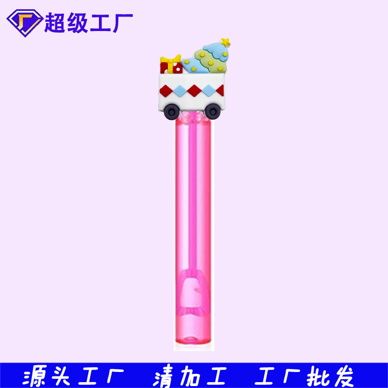 メーカー卸売サンタクロースシリーズバブル水スティックサマーパーティーカラフルなミニバブルスティック装飾ギフト|undefined