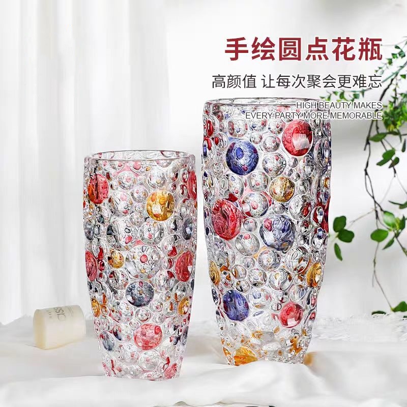 Europa cristal punto flor flor flor flor acuopónica flor de lirio de vidrio sala de estar dormitorio flores secas en el hogar