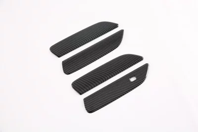 Suitable for 22 Byd Dolphin Handles, Modified Carbon Fiber Pattern Decorative Stickers, Bright Black Car Supplies (Other Automotive Exterior Supplies) - black-carbon-fiber-pattern-handhandle-left-hand-drive