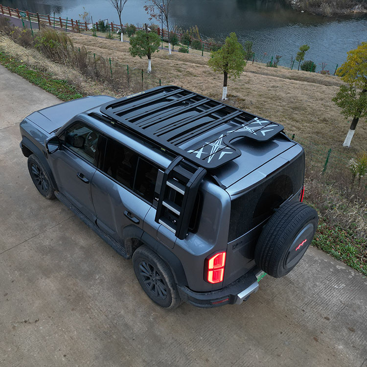 Suitable for Equation Leopard 5 Modified Roof Luggage Rack Side Climbing Ladder School Bag Mecha Modified Parts Side Tent Roof Light Weijia