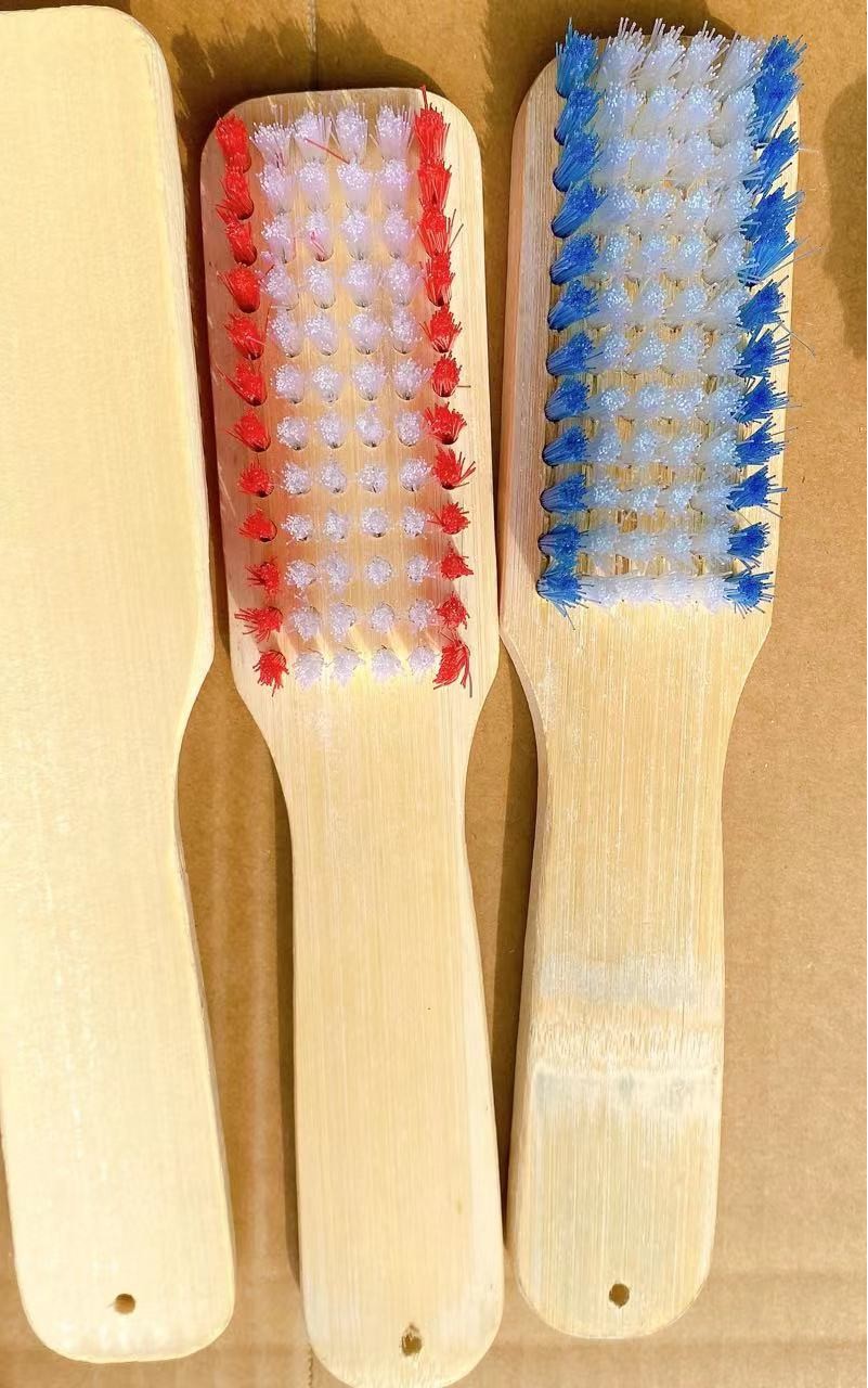 Extra grande engrosada de dos colores cepillo de bambú cepillo de zapatos cepillo de bambú natural cepillo de limpieza multifuncional de dos yuanes tienda por departamentos fábrica al por mayor