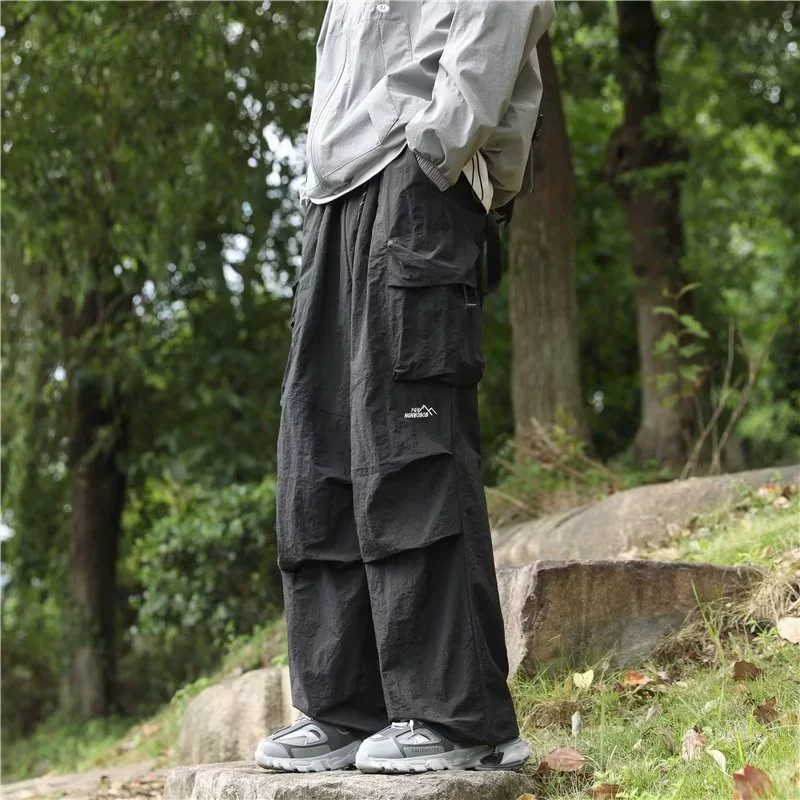 Зарядные брюки мужские осенние Функциональные штаны-зонты в американском стиле Свободные повседневные Походные штаны с завязкой на щиколотке