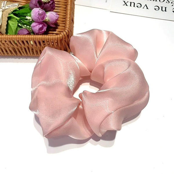 Light pink color crystal satin