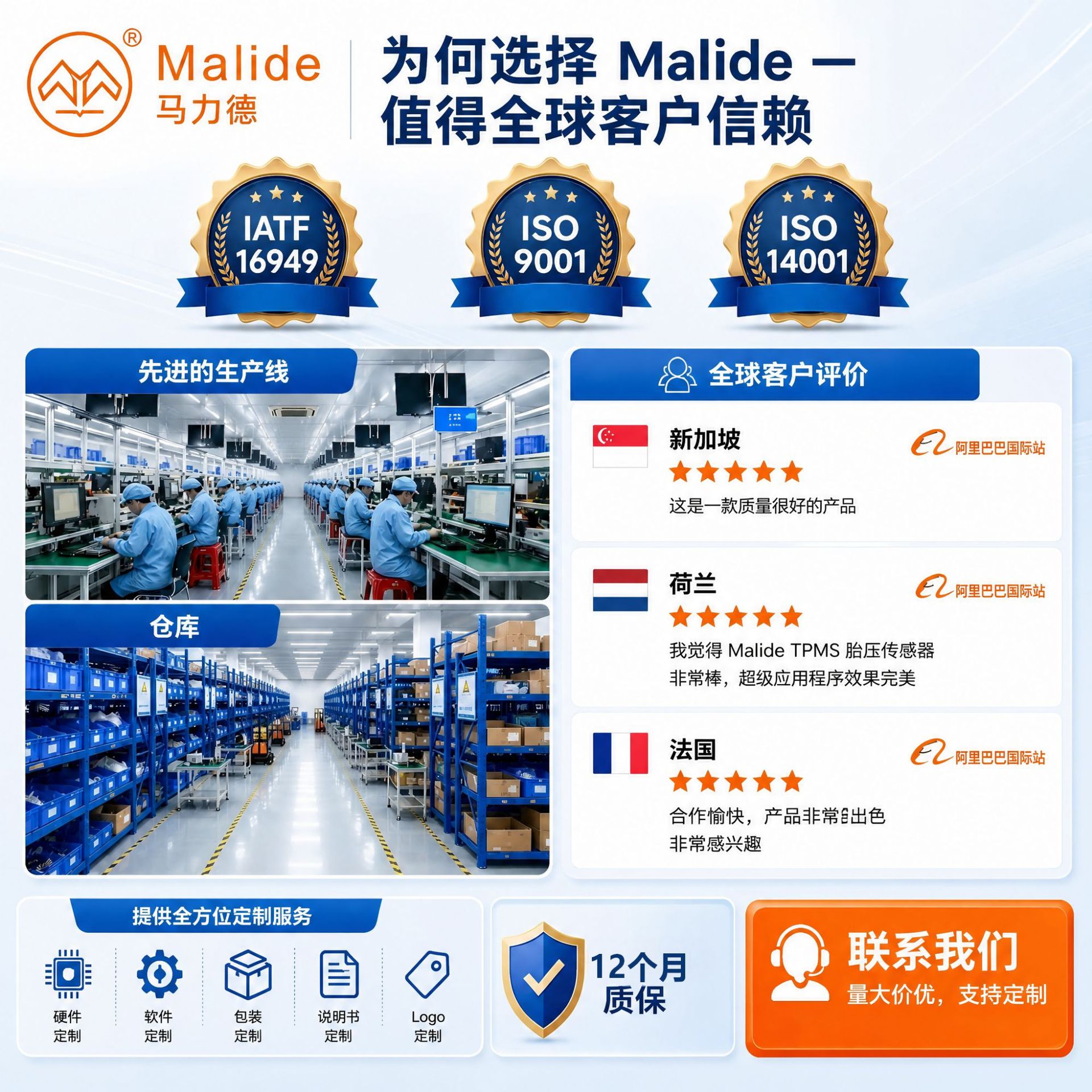 Miled Bluetooth External Tire Pressure Monitoring System Wireless Mobile Phone APP Universal TPMS for Cars