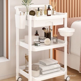 Beauty Cart, Beauty Salon Trolley, Instrument Tool Cart, Eyelash Storage Rack, Tattoo Embroidery Trolley, Two Layers, Others