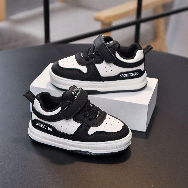 Zapatos de skate para niños, zapatos de bebés de suela suave, zapatos para bebés de otoño 2026, zapatos de altura baja para niñas, zapatos blancos coreanos para niños