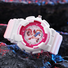 2023 new candy watch Internet celebrity female middle school student Korean version simple trendy sports men's single display electronic watch