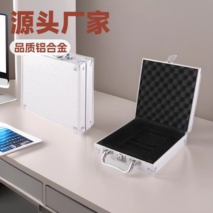 Wholesale Multifunctional Aluminum Alloy 100-Yard Silver Right-Angle Protective Box for Chess and Card Room Chips and Mahjong Aluminum Alloy Box