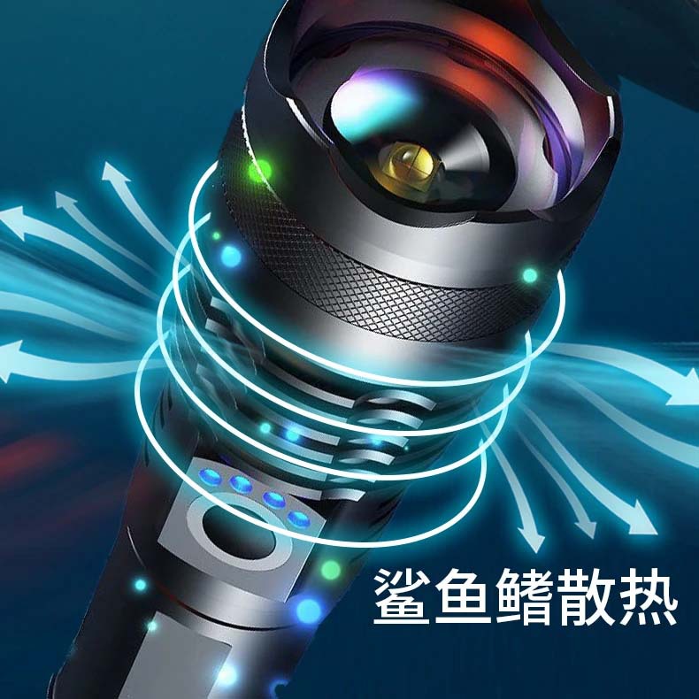 Linterna láser de luz fuerte explosión de larga duración de carga táctica multifuncional mini antorcha láser blanca al aire libre