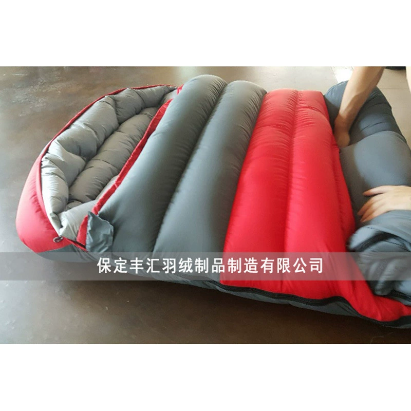 Travel sleeping bag with down for adults for double, 1meter