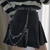 Belt, brand chain, decorations, student pleated skirt hip-hop style, accessory, punk style