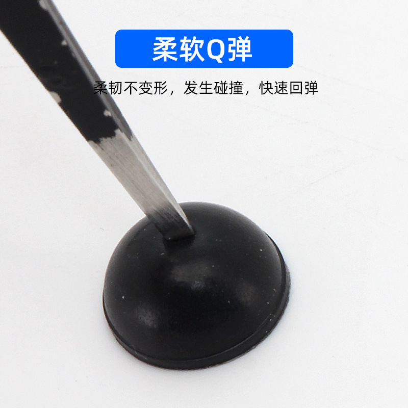 Manufacturer wholesale round black self-adhesive silicone floor mat furniture noise-reducing sticker transparent anti-slip silicone anti-collision granules
