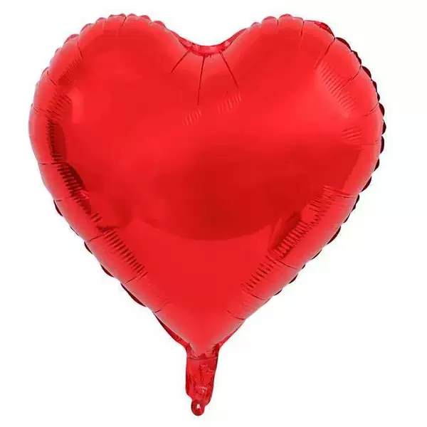 Red balloon heart shaped