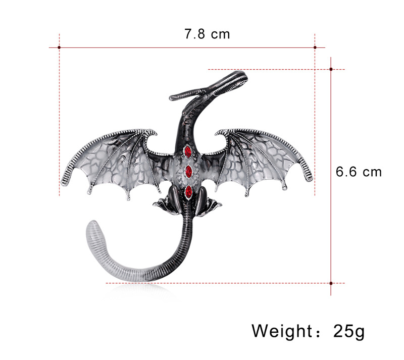 Alloy Dragon Brooch display picture 1