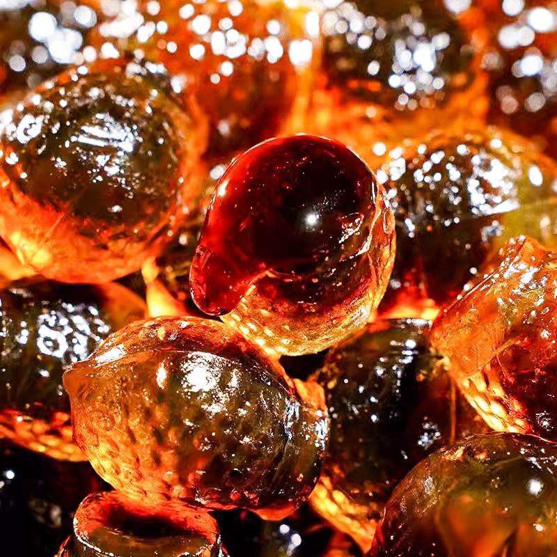 Bursting Vitality Four Treasure Herbal Gummy Candy 80g Sweet Flow Center Snack Individually Wrapped quality and texture