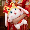 Year of the Rabbit Mascot LUCKY KING Lion Plush Toys Jubilation gules Lucky rabbit Doll Annual meeting a doll