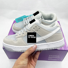 莆田纯原 aj黑白灰板鞋 男女同款 低帮运动板鞋舒适休闲情侣鞋子