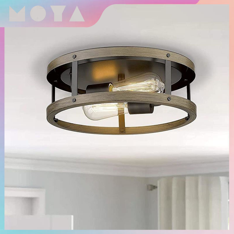 Amazon Explosions LED Ceiling Light Round American Retro Bedroom Dining Room Balcony Corridor Aisle Light wayfair