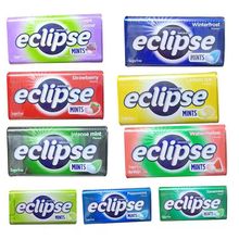 香港进口ECLIPSE易极薄荷糖无糖口香糖提神醒脑清爽零食8盒/组