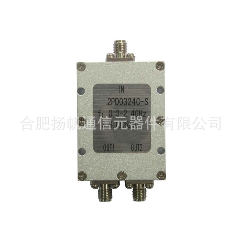 0.3-2.4GHz 50W 4.5dB插损 低驻波 两路功分器 SMA母型接口