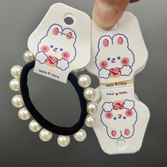 Kp754 about 1-200 rabbit folded hair ties cardboard cartoon long-eared rabbit folding card diy accessories hang tag