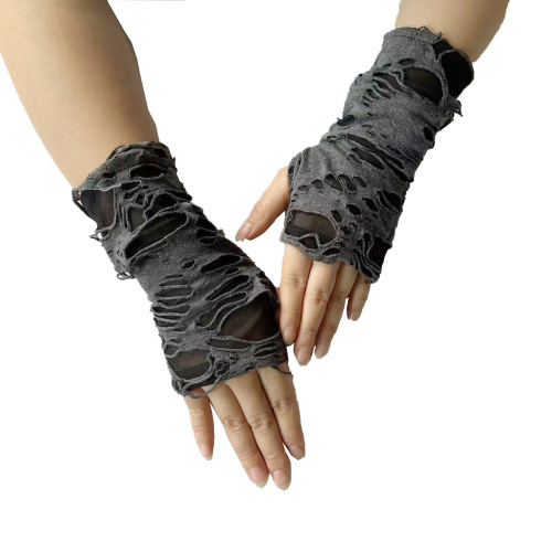 Halloween gloves beggar black hole gloves punk dark gloves cosplay clothes accessories gloves