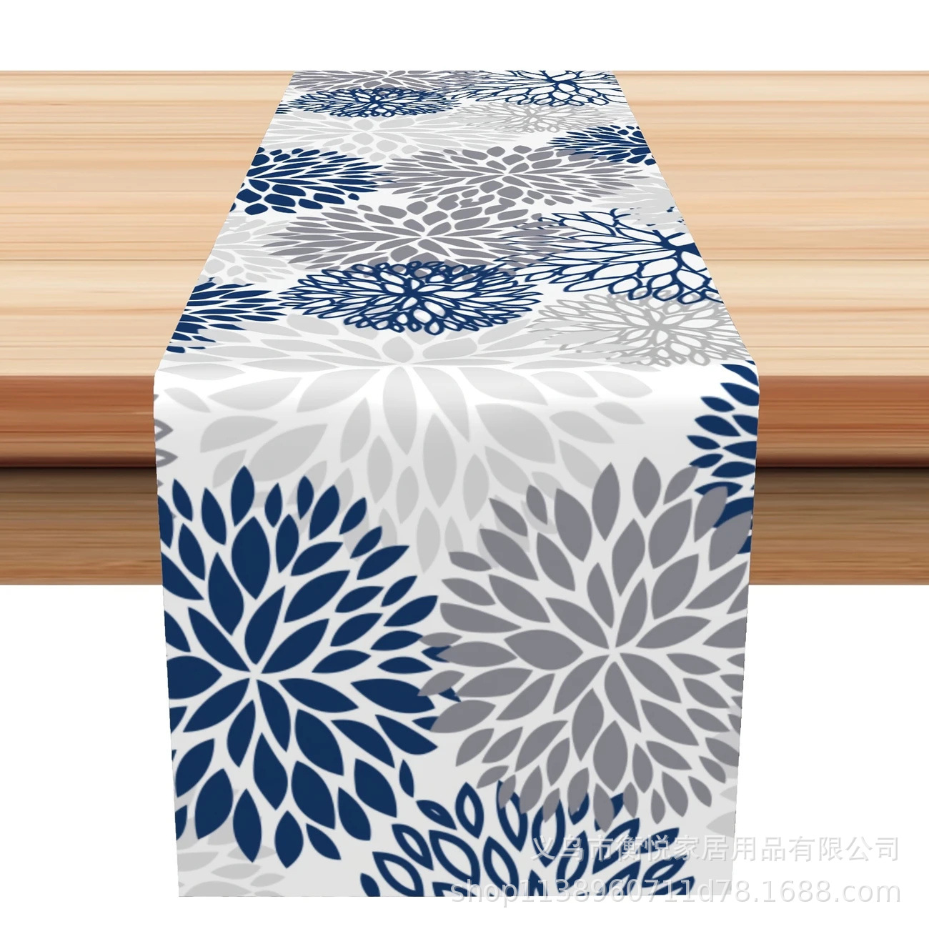 Bandera de mesa de flores de primavera transfronteriza, hogar, comedor, sala de estar, mesa de comedor, decoración de vacaciones al aire libre, mantel de mesa