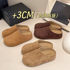 法式复古包头勃肯鞋女2025秋季新款软底百搭配裙子休闲半拖鞋