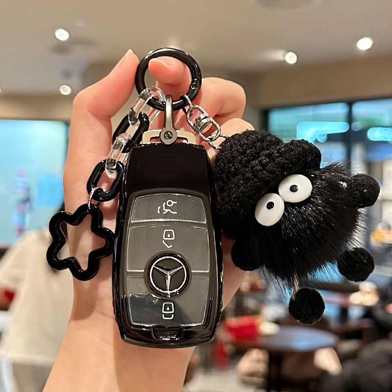 메르세데스-벤츠 A [투명 블랙] 블랙 플러시 스타 체인