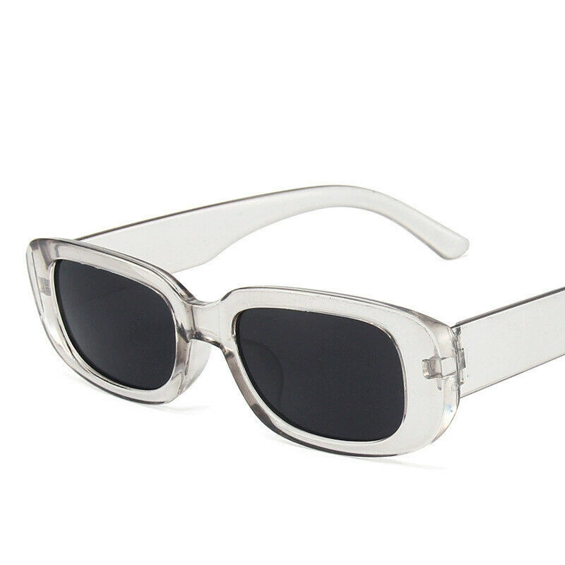 Sunglasses (TikTok) Rectangular Hip-Hop Style, Fluorescent Lenses, Solar-Activated