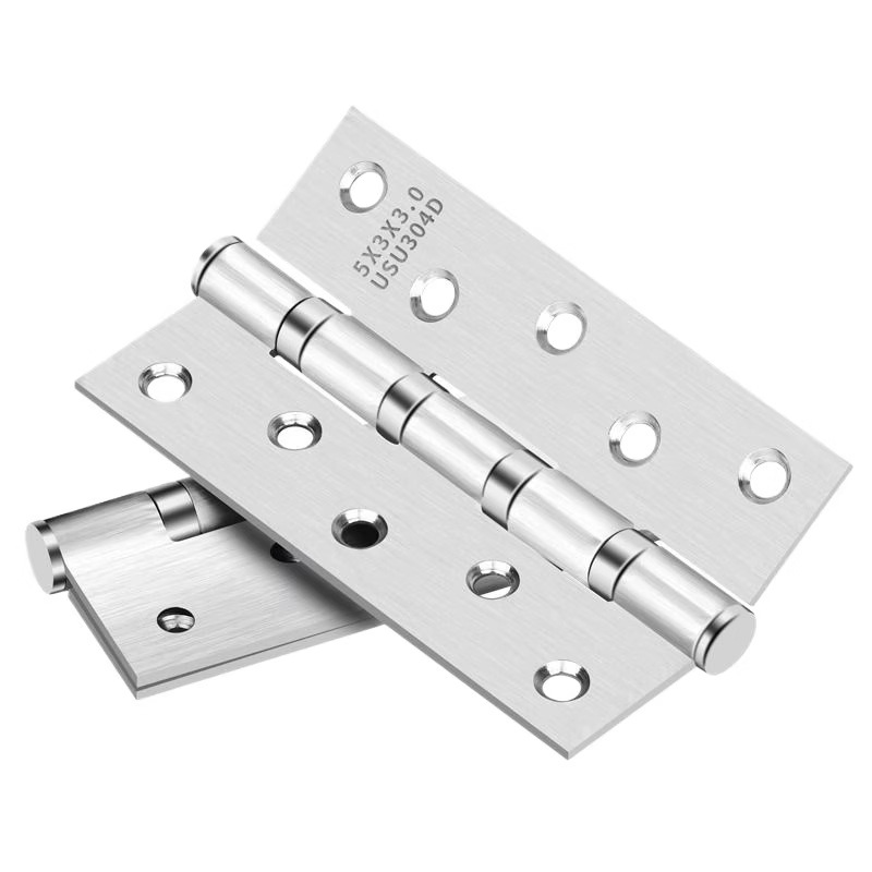 Acero inoxidable abierto plano cojinete de bisagra 4 pulgadas 5 pulgadas ancho extra puerta de madera silenciosa puerta interior bisagra