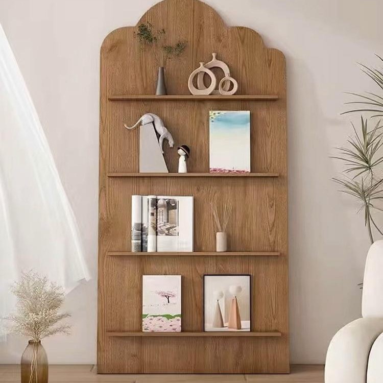 Floor-Standing Bookshelf Wall Storage Rack Internet Celebrity Ins Second-Hand Magazine Rack Promotional Display Rack S Retro Living Room Book and Newspaper Rack