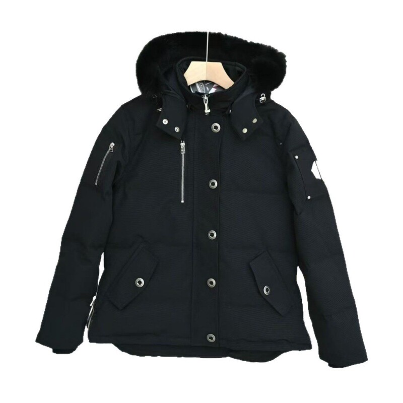 Foreign Trade Mongolian Silver Scissors 02 Men's 05 Women's Hooded Fur Collar down Jacket White Duck down Parka Jacket Outwear