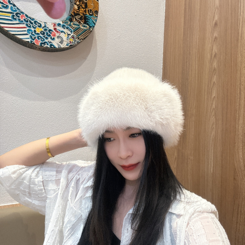 新しいモンゴル帽子ぬいぐるみ帽子女性の厚く暖かいファッショナブルな漁師の帽子防風防寒帽子クロスボーダーサプライ|undefined
