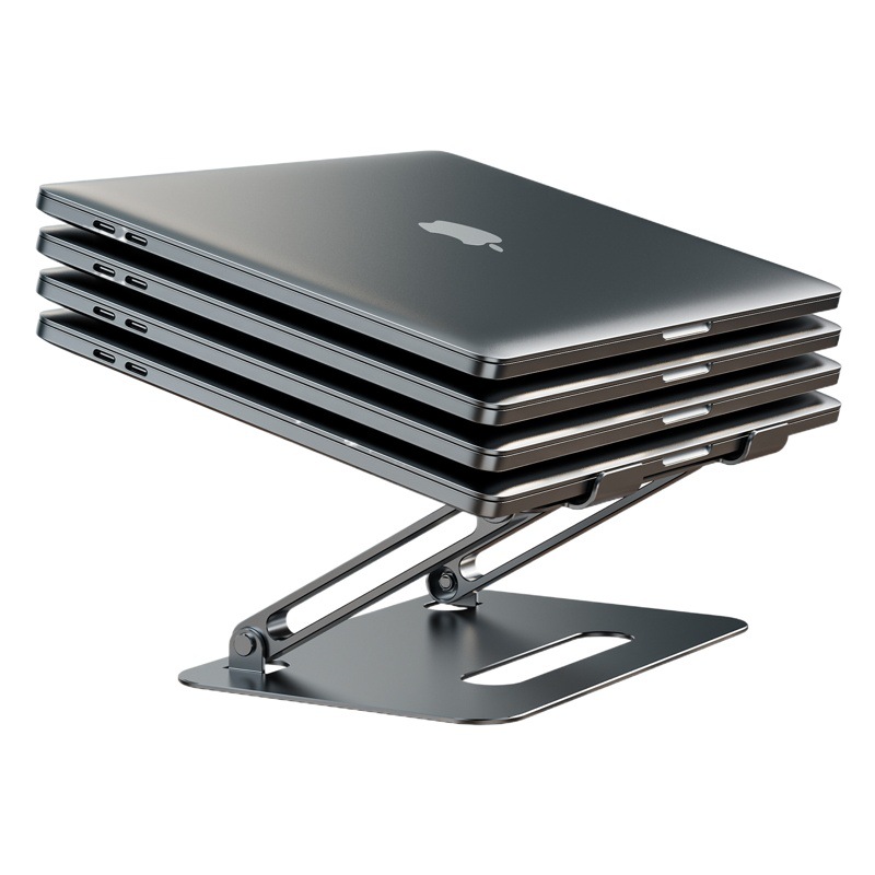 El comercio exterior de escritorio soporte del ordenador portátil aumento de la disipación de calor plegable de elevación de aleación de aluminio multifuncional soporte para portátil
