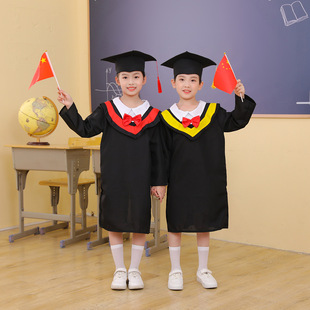 Children's Doctor's Clothing Kindergarten Scholas' Clothing Photo Clothing Graduation Robe Doctor's Hat Primary School Graduation Photo Clothing Dress