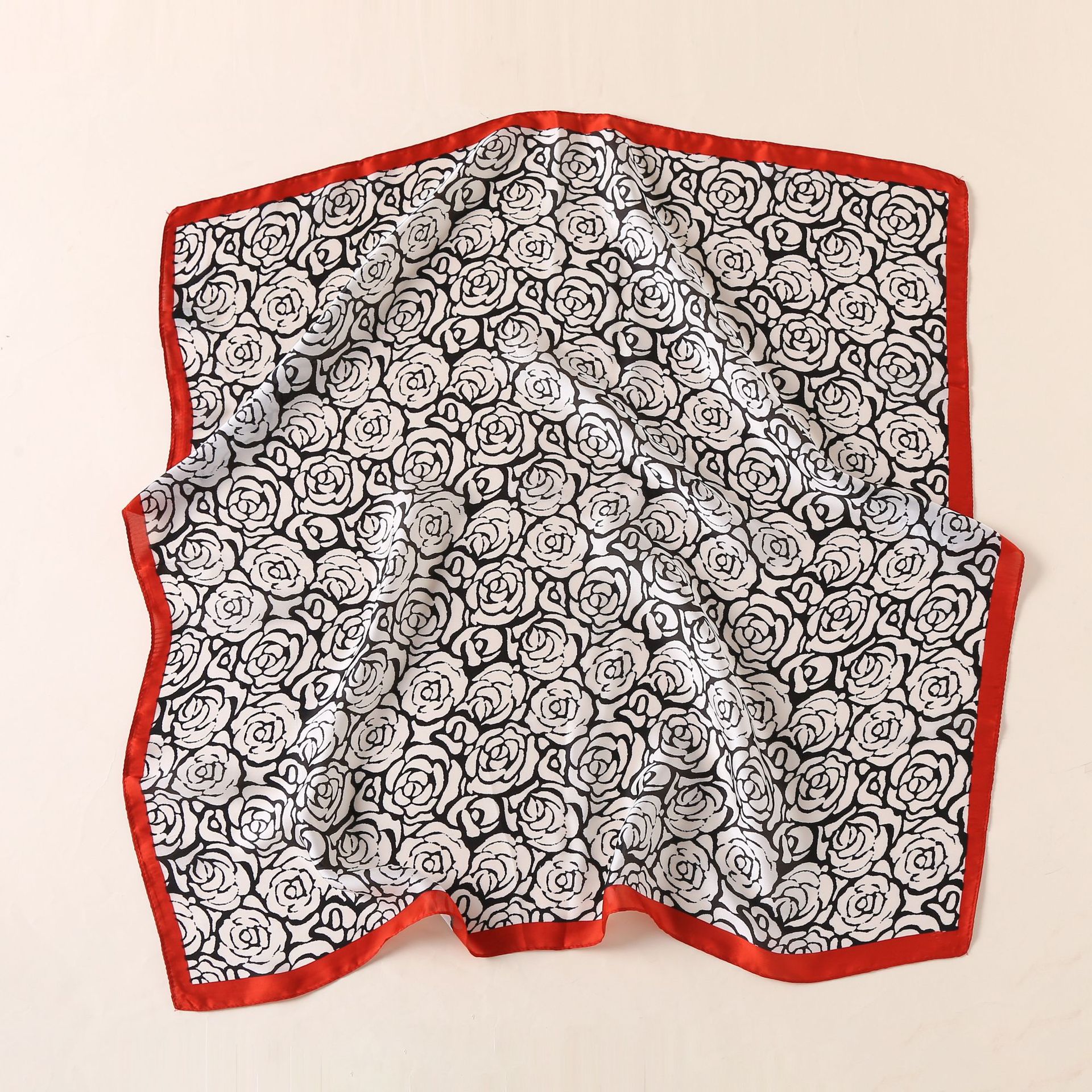 70cm bufandas cuadradas bufandas de seda pequeña fragancia camellia impresión de seda bufandas profesionales bufandas delgadas de alto nivel