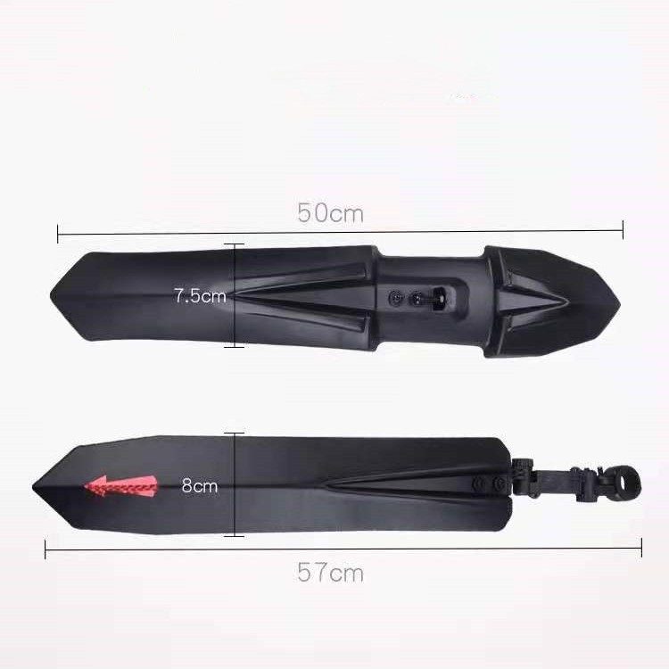 Guardabarros para bicicleta de montaña de 26 pulgadas, guardabarros delantero y trasero reflectante para ciclismo