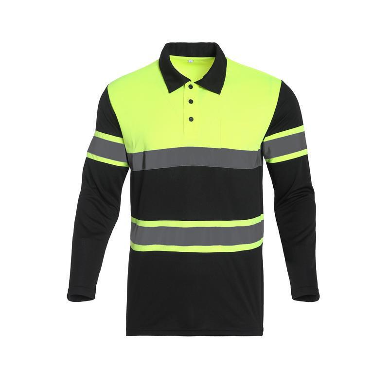 2025 New Cross-Border Dropshipping New Men's High Visibility Reflective Shirt with