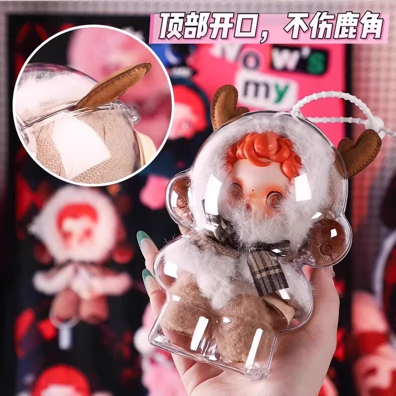 バブルマットspエナメルぬいぐるみSKULLPANDA冬楽章全透明アクリル保護カバー|undefined