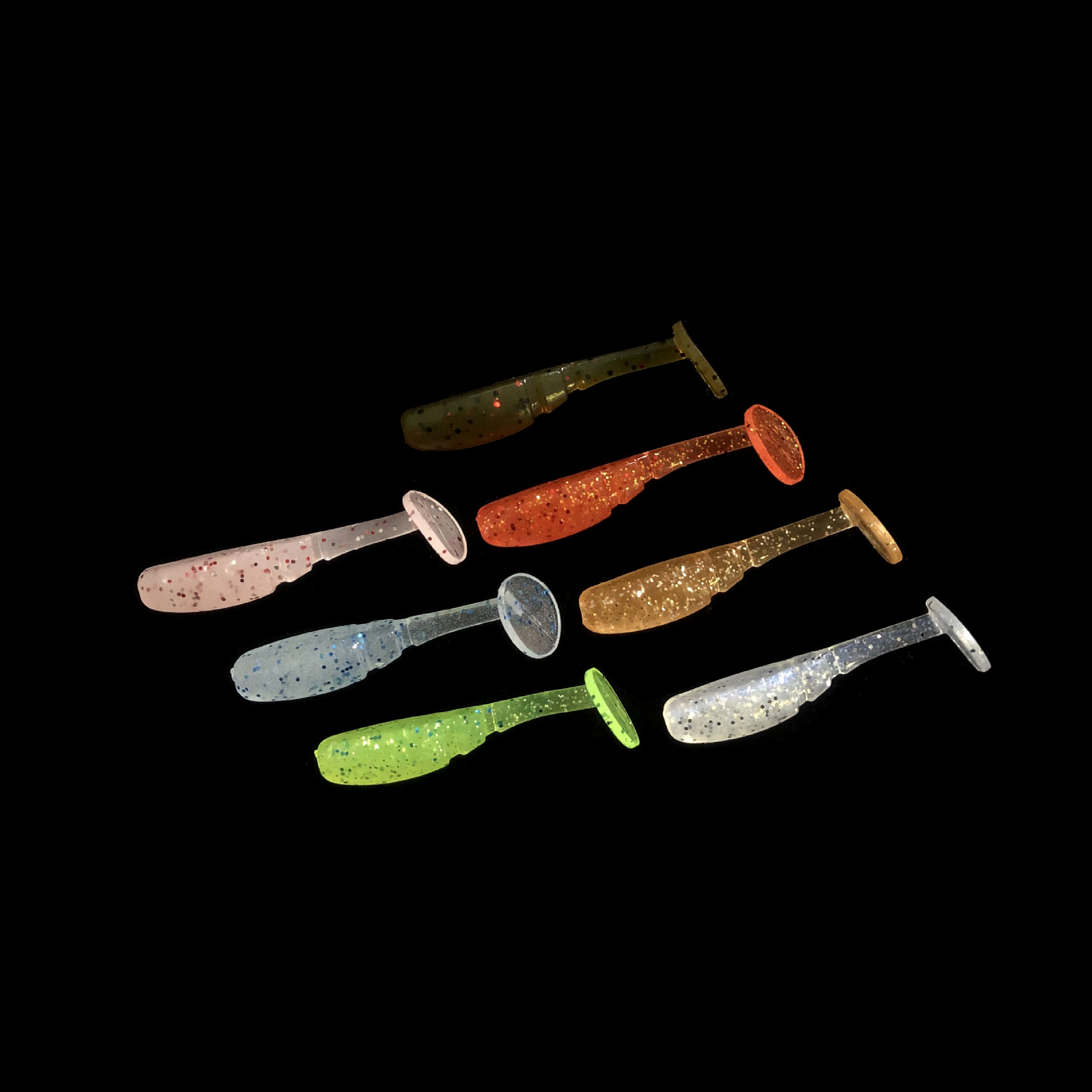 Soft Paddle Tail Fishing Lures Fresh Water Bass Swimbait Tackle Gear