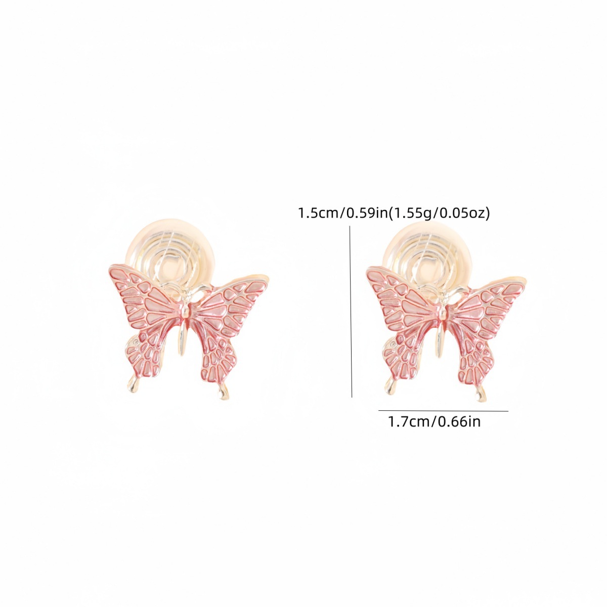 Nuevo conjunto de pendientes de collar de mariposa coloridos transfronterizos europeos y americanos, pendientes pequeños frescos y dulces de moda para mujer, pendientes personalizados