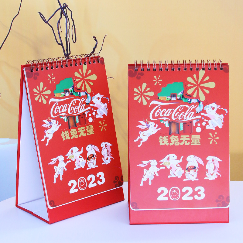 厂家直供2025年创意企业日历专版台历商务广告折叠台历可印刷logo