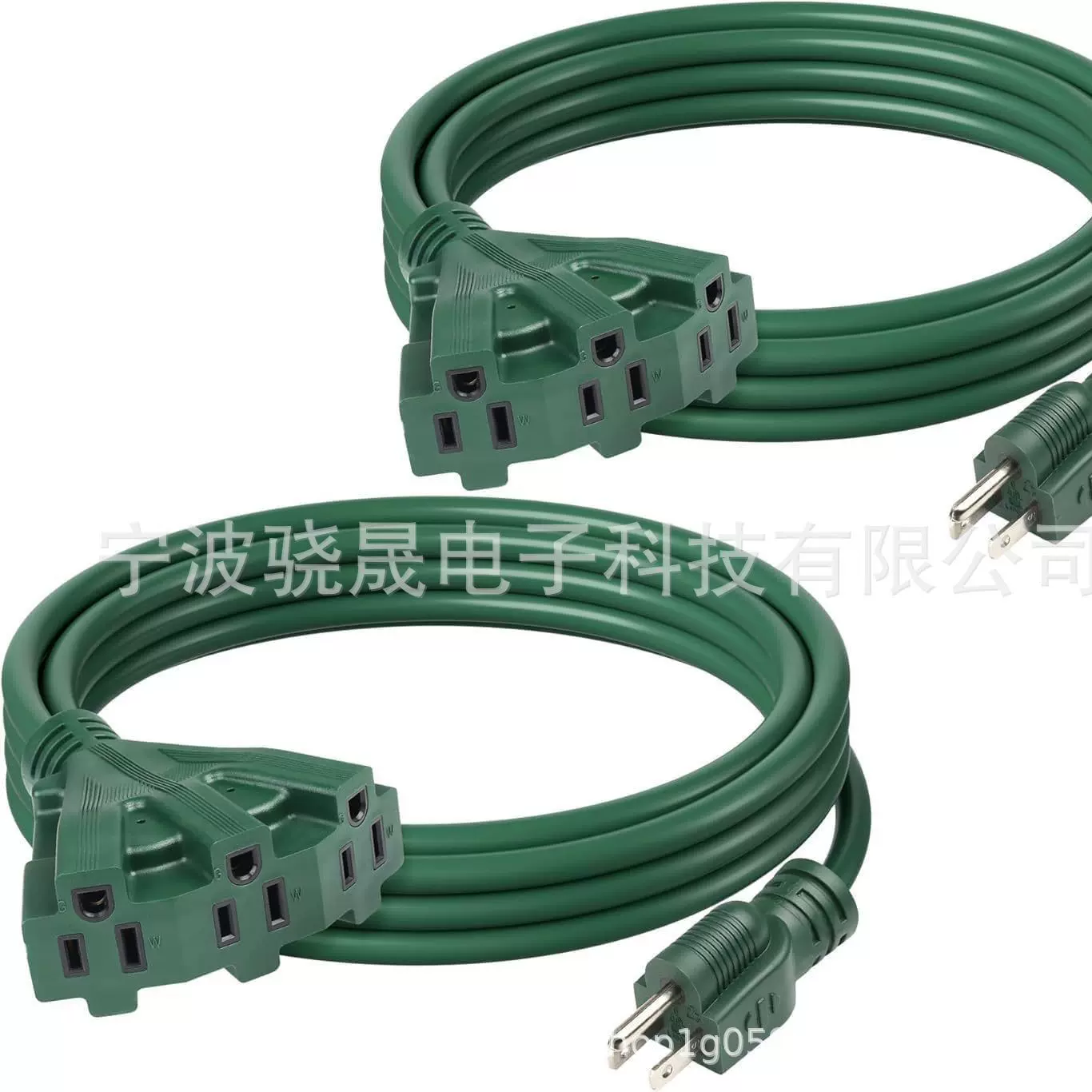 3 个插座 16/3 SJTW 电源线,3 爪接地插头,用于景观和节日装饰,ET