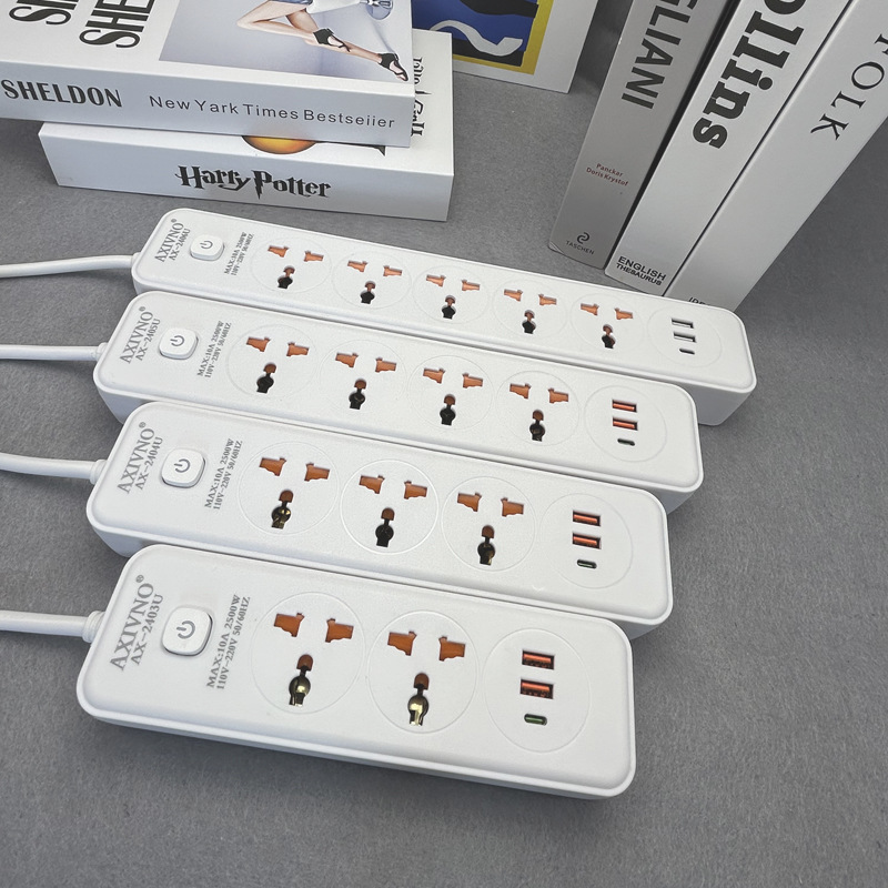 跨境供应源头工厂美标多功能排插座usb+type-c快充电转换器接线板