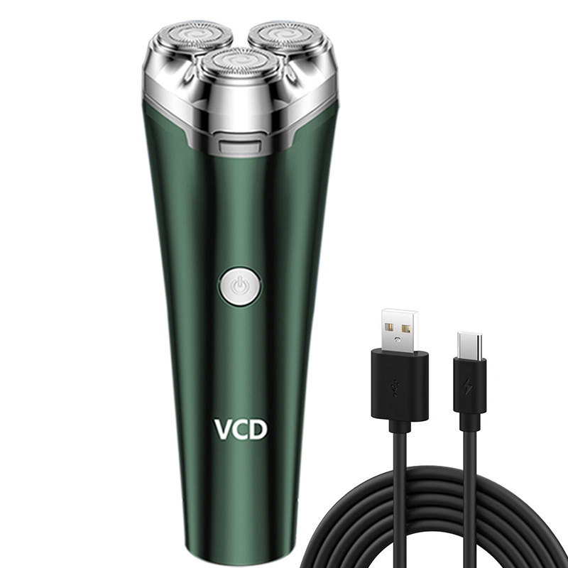 Afeitadora eléctrica súper limpia transfronteriza para hombres afeitadora afeitadora lavada recargable afeitadora de cañón de acero pequeño