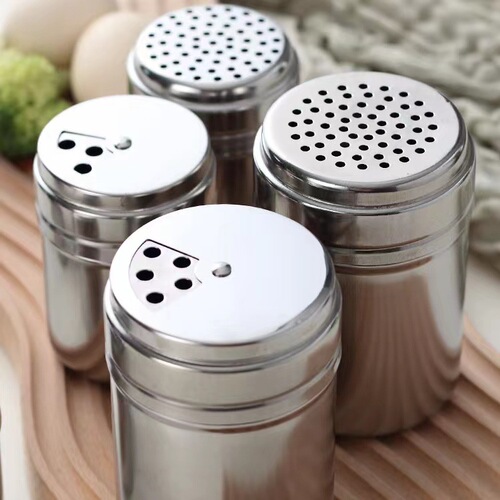 BBQ seasoning bottle, seasoning canister, rotating spice bottle, MSG bottle, stainless steel seasoning canister, seasoning box, pepper bottle