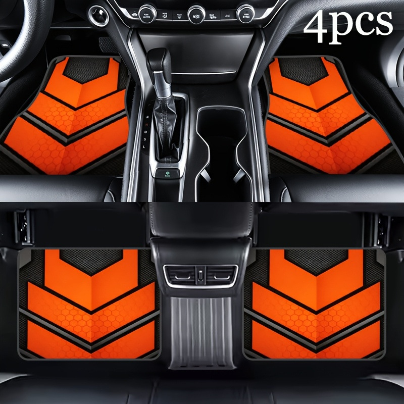 Cross-Border Amazon Temu New Hot-Selling American-Style Car Floor Mats, Dirt-Resistant, Wear-Resistant, Dust-Proof Mats, Four-Piece Set, Dropshipping